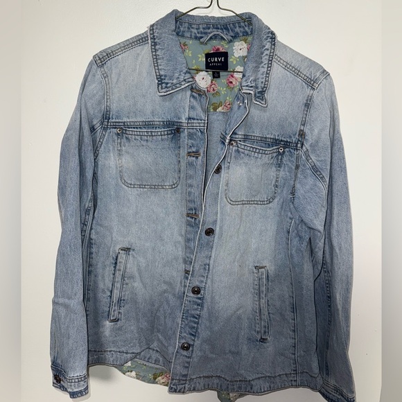 Curve Women's Classic Blue Denim Jacket - Picture 3 of 6